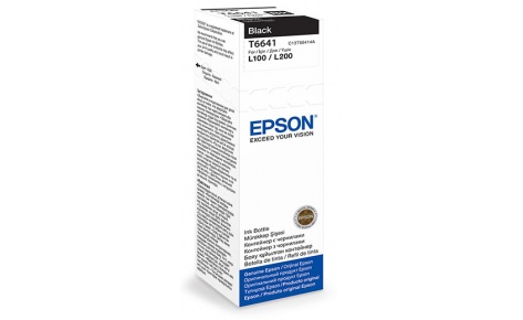 C13T66414A - Чернила Epson для L100/L110/L200/L210/L300/L350/L355/L550 (black) 70 мл