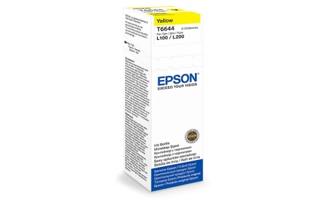 C13T66444A - Чернила Epson для L100/L110/L200/L210/L300/L350/L355/L550 (yellow) 70 мл